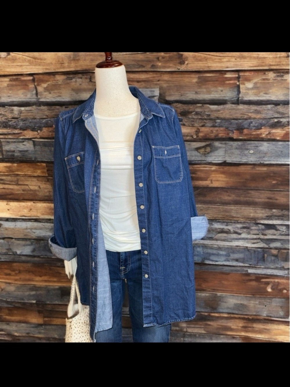 Ladies button down tunic